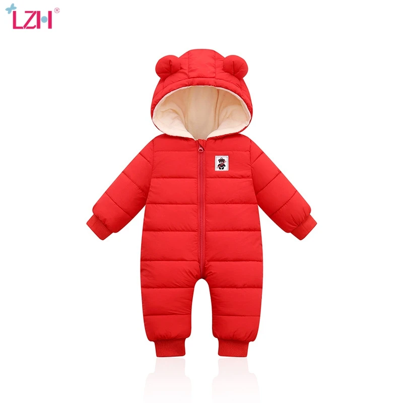 LZH Baby Snowsuit Infant Newborn Clothes Kids Winter Jumpsuit For Boys Girls Romper For Baby Overalls Children Christmas Costume - Image 4