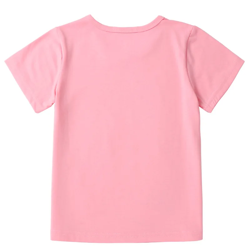 Children's Summer Casual Clothing Baby Girls Animals Printed Pink T-Shirts+Shorts Two-Piece For Kids Pajamas Set Home Wear Suits - Image 4