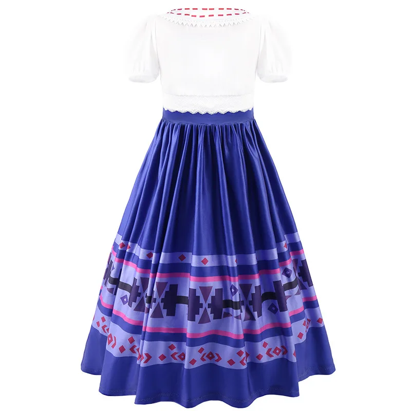 Magic House Charm Costumes For Girls Kids Birthday Princess Party Dress Luisa Madrigal Cosplay Children Halloween Carnival Gown - Image 2