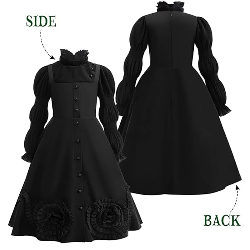 Wicked Dress For Girls Premium Official Costume Black Dress Layers For Gorgeous Volume - Image 2